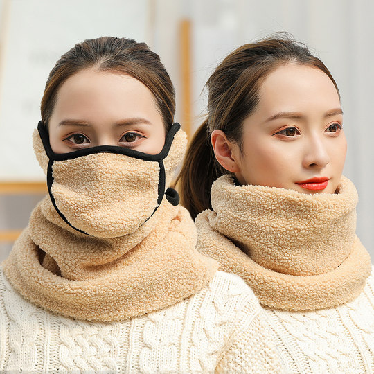 Breathable winter cold-proof and warm cycling neck earmuffs