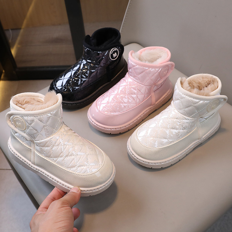 加厚加绒儿童防滑保暖靴中童秋冬女童棉鞋雪地短靴新款防水雪地靴,淘宝优惠券,粉丝福利购,淘宝优惠卷
