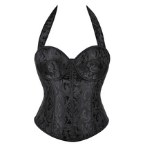 New hanging neck with cups steel bone bunches waist strap palace bunches corset corset body-corset wearing tight corset