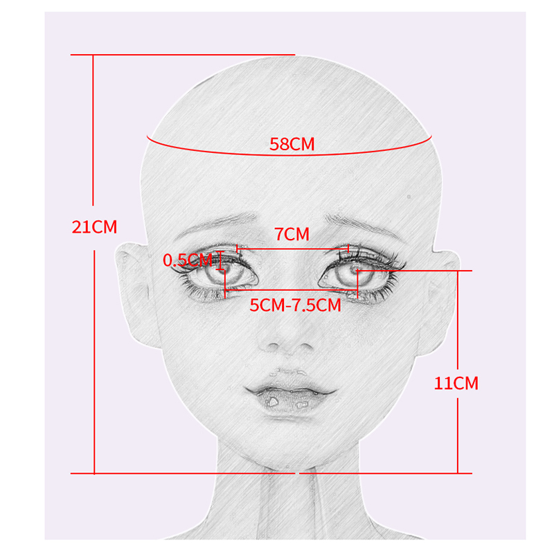 MoliFX 七宗罪|修女病娇特别妆容|The Nun Blush头壳仿妆硅胶头套 - 图3