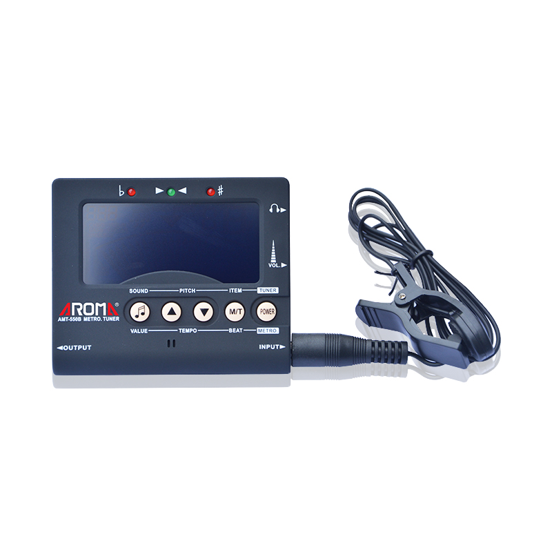 阿诺玛旗舰店阿诺玛AROMA AMT-550B 三合一吉他贝斯调音定音节拍器校音表包邮2