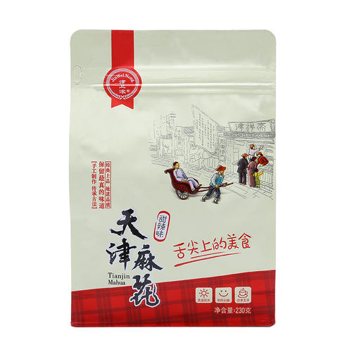 津卫浓小麻花网红零食手工糕点香酥多口味230g袋装天津特产小吃 - 图0