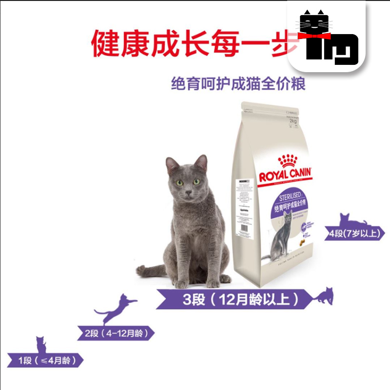 土猫宠物 ROYAL CANIN皇家猫粮绝育呵护SA37成猫粮2kg维护泌尿道-图0