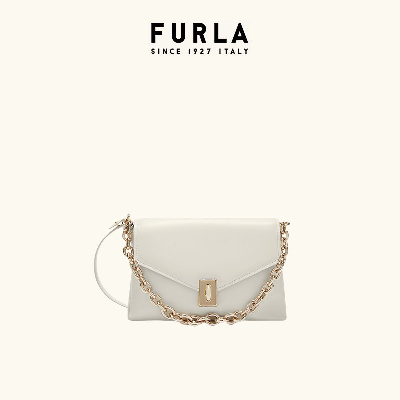 【甄选礼遇】FURLA芙拉MERIDIANA牛皮中号女士单肩斜挎包链条包,淘宝优惠券,粉丝福利购,淘宝优惠卷
