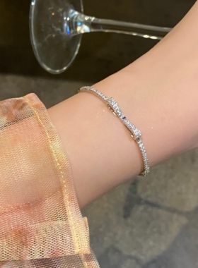 蝴蝶结锆石甜美韩系可爱轻奢手链