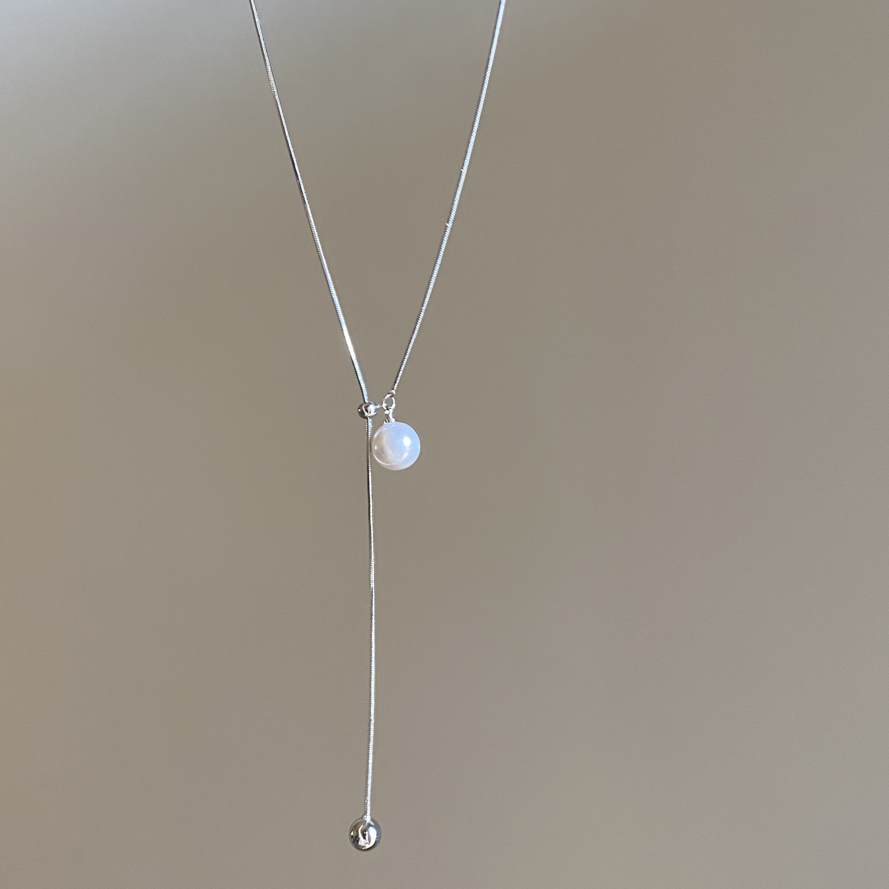 「松岛情书」简约气质高级感珍珠可抽拉小众设计感百搭项链礼物女 - 图3