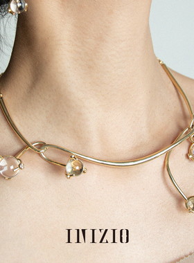 INIZIO白水晶自由调节造型感项链