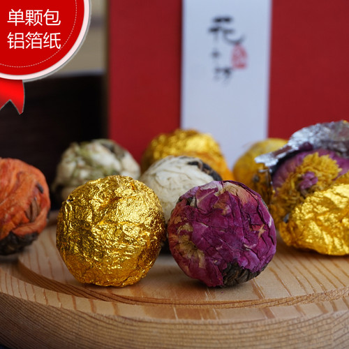 云南普洱生茶熟茶滇红龙珠玫瑰茉莉菊花茶商务婚庆特产伴手礼定制 - 图0