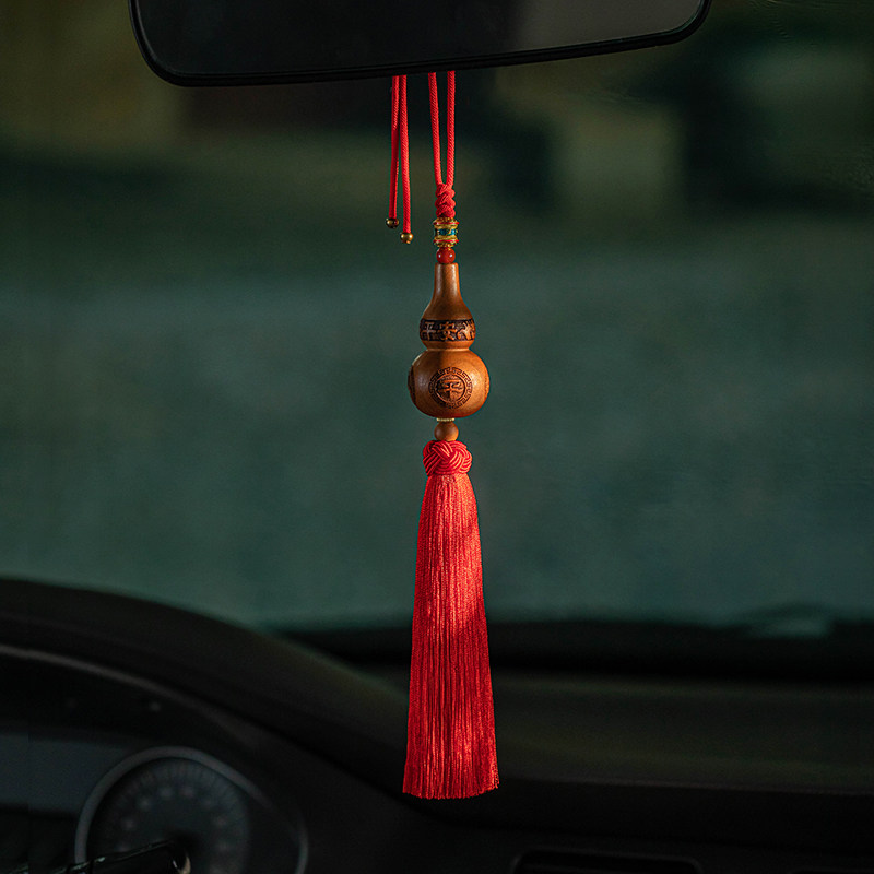 桃木葫芦出入平安中国风汽车挂件简约车载挂饰后视镜吊坠男女礼物,淘宝优惠券,粉丝福利购,淘宝优惠卷