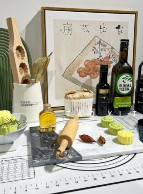 新中式风格样板房间月饼主题