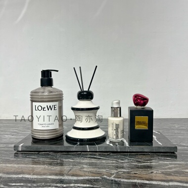 现代轻奢样板房卫生间台面卫浴套装组合套装售楼处洗手台软装饰品