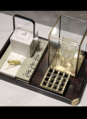 新中式风样板间组合纯手工餐具