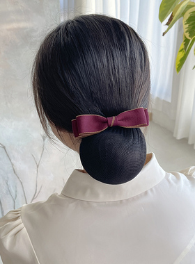 头花女职业护士发网兜加厚弹簧夹