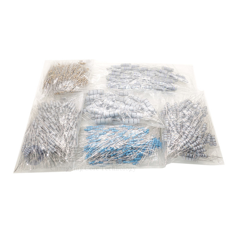 1M-10M欧姆0.5W1/2W1W2W3W5W氧化膜碳膜电阻器元件5%四色环2M5.1M - 图2
