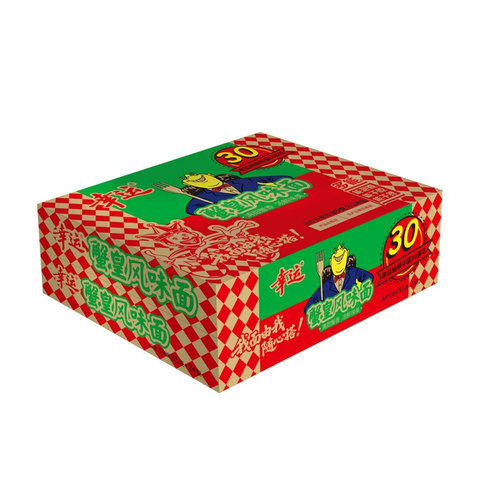 【8月到期】幸运蟹皇风味面85g*24袋方便面干吃干脆泡怀旧双料包 - 图2