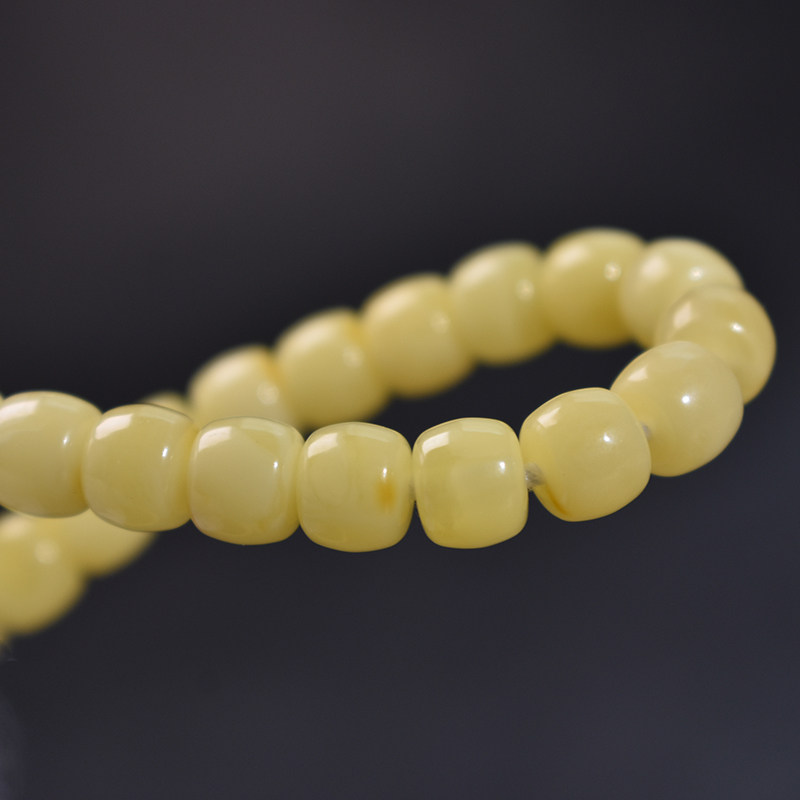 俄料天然蜜蜡精工老型手串满项链 善观阁手链