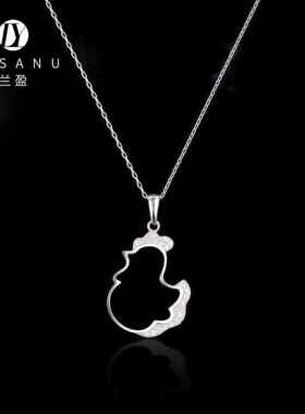 兰盈小鸡水晶项链原创设计