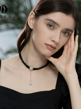 兰盈奥地利水晶雪花项链轻奢小众