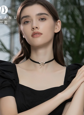 兰盈旋舞蜻蜓水晶锁骨链