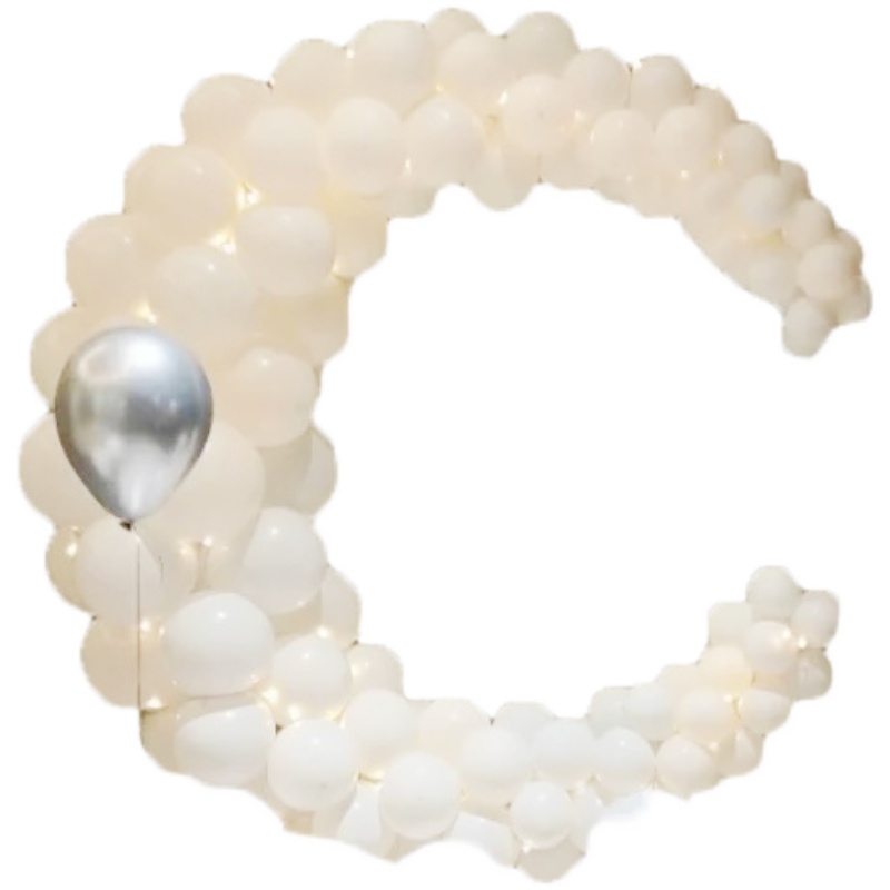 网红月亮造型气球装饰场景布置品求婚室内房间浪漫女朋友生日表白 - 图3