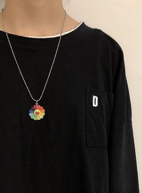 土酷蹦迪泫雅风云朵欧美钛钢项链