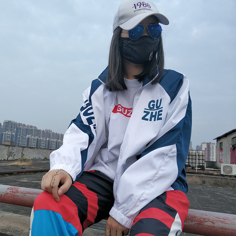 邦昱春秋薄款风衣男宽松潮流休闲服青少年复古嘻哈外套女拉链衫 邦昱春秋薄款风衣男宽松潮流休闲服青少年复古嘻哈外套女拉链衫