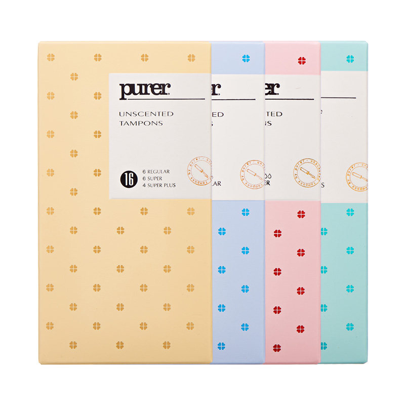 purer卫生棉条导管式长导管防水 purer卫生棉条