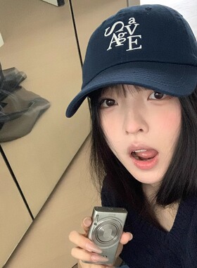 韩国四季简约百搭软顶显脸小遮阳鸭舌帽男2025字母刺绣棒球帽子女