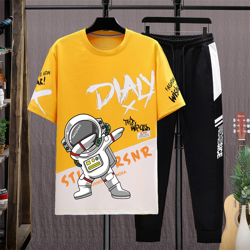 13青少年短袖男孩套装12-15 14 t恤 外叁T恤