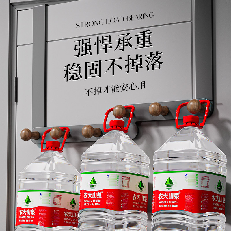 门后挂钩挂衣架免打孔入户门上门背式加长卧室收纳包包衣服置物架