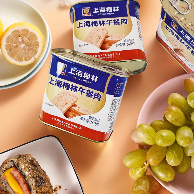 上海梅林午餐肉340g炒饭涮火锅麻辣香锅麻辣烫火腿三明治即食罐头,淘宝优惠券,粉丝福利购,淘宝优惠卷
