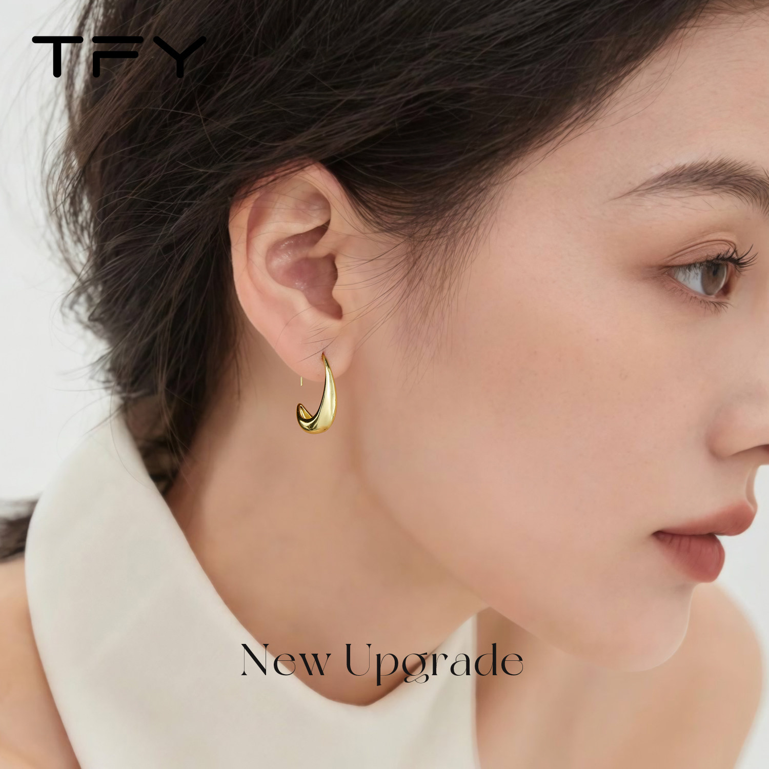 复古金色水滴耳环女2026新款爆款轻奢小众高级设计感百搭秋冬耳饰,淘宝优惠券,粉丝福利购,淘宝优惠卷