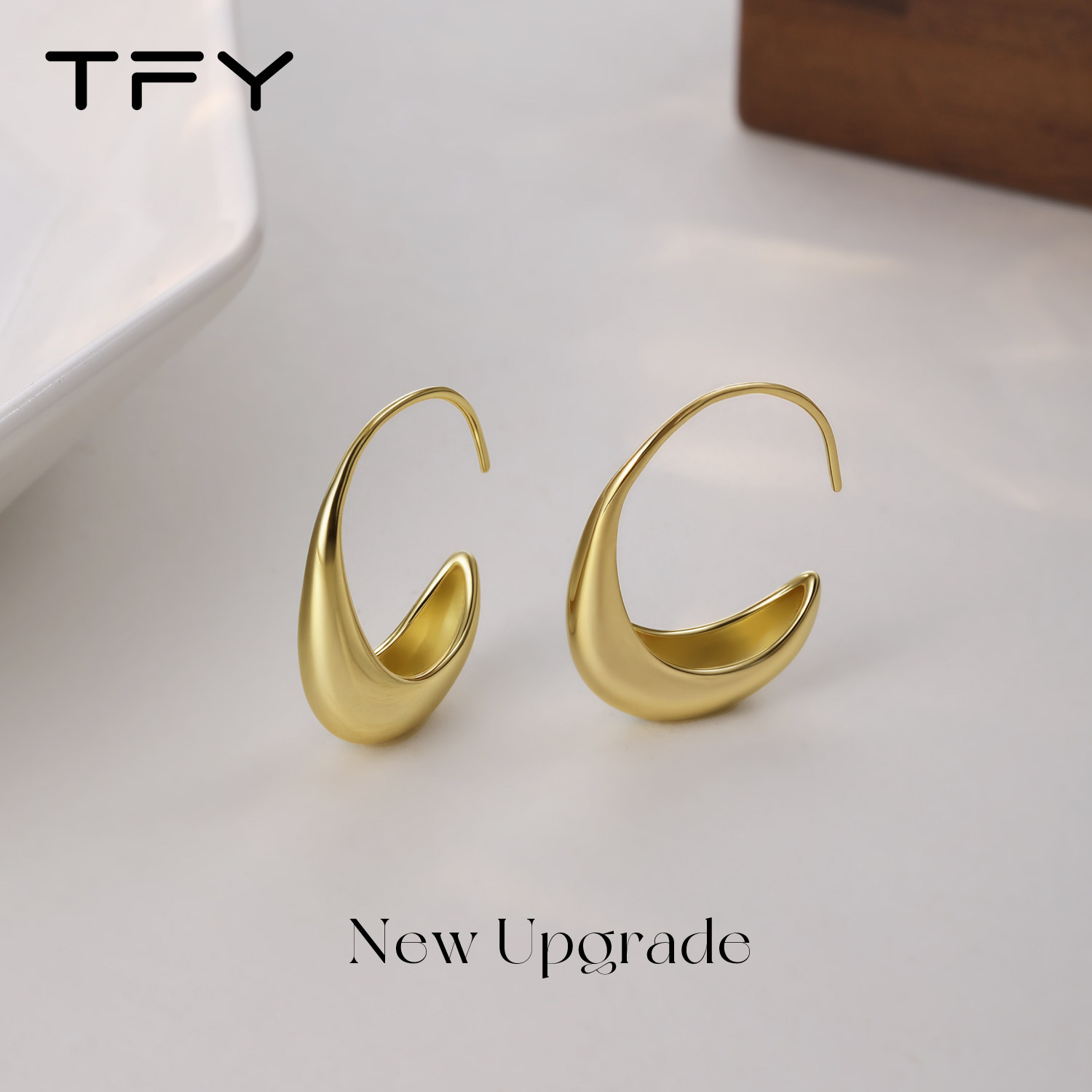 复古金色水滴耳环女2026新款爆款轻奢小众高级设计感百搭秋冬耳饰,淘宝优惠券,粉丝福利购,淘宝优惠卷