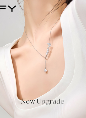 蝴蝶施家珍珠项链女款2025新款爆款高级感颈链日常百搭配裙子配饰