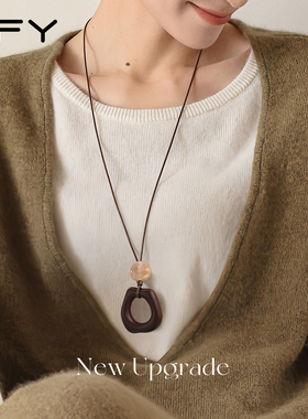 秋冬毛衣项链女款2025新款配饰小众长款毛衣链轻奢高级感气质大气