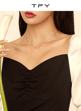 小众设计感项链ins纯银女