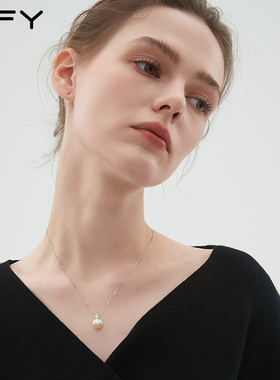 S925纯银戴妃珍珠项链