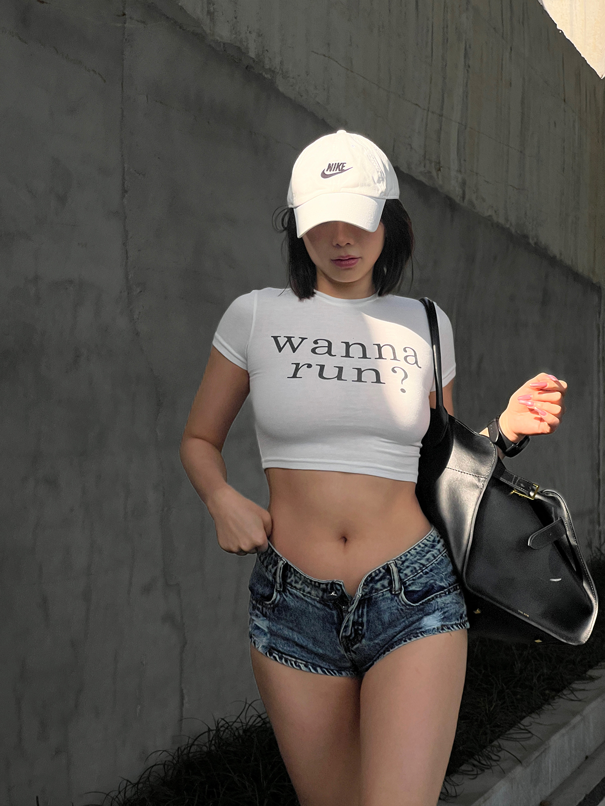 DINDI 超低腰牛仔短裤显瘦弹性纯棉超短裤热裤女裤子街头休闲夏季 - 图0