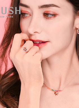 ihush/俏物悄语独角兽金戒指女