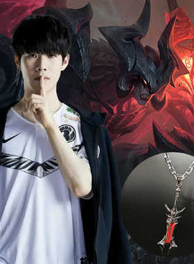 周边暗裔剑魔时尚百搭项链毛衣链