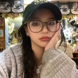 Цветовые очки холодного чая женская близорукость может быть использована для предотвращения Blu -Ray рамки плоское зеркало Маленькая красная книга из того же прилива глаз