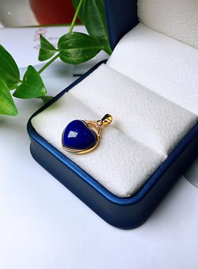 青金石时尚青金石吊坠东海水晶