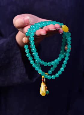 天河石两用款佛珠手链