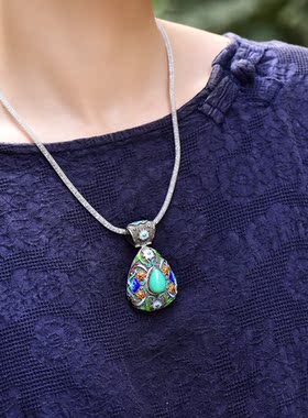 珐琅彩纯手工制作澳洲玉珠宝