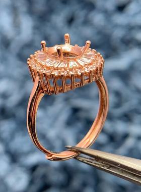 S925银托工厂套装银托多尺寸底托