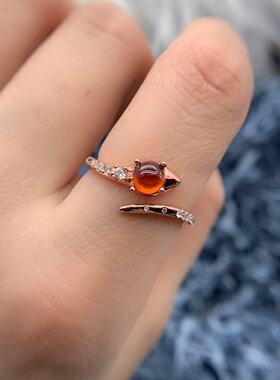 S925银戒指空托气质高级百搭轻奢