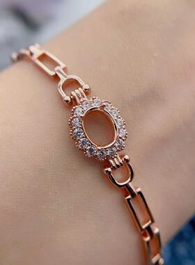 银托工厂超多款式S925银手链空托