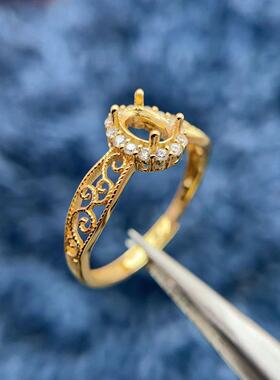 新款S925纯银戒指空托多款式精工