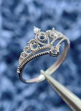 银托工厂S925银戒托2.5*2.5/4*4