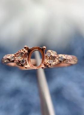 S925银托工厂戒指空托多尺寸精工